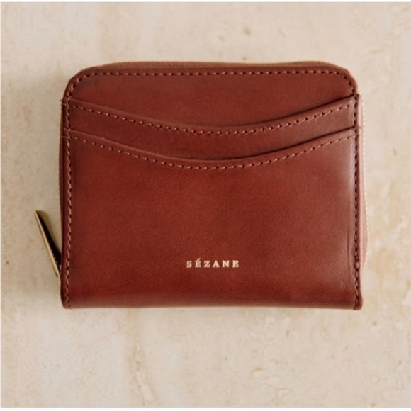 Sezane Handbags - Sezane Auguste Wallet in Natural Heritage Leather